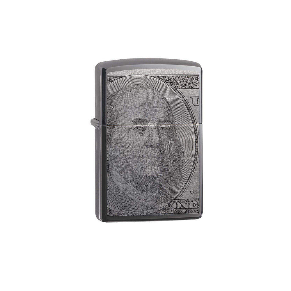 Isqueiro Zippo Black Ice Currency Design (49025)
