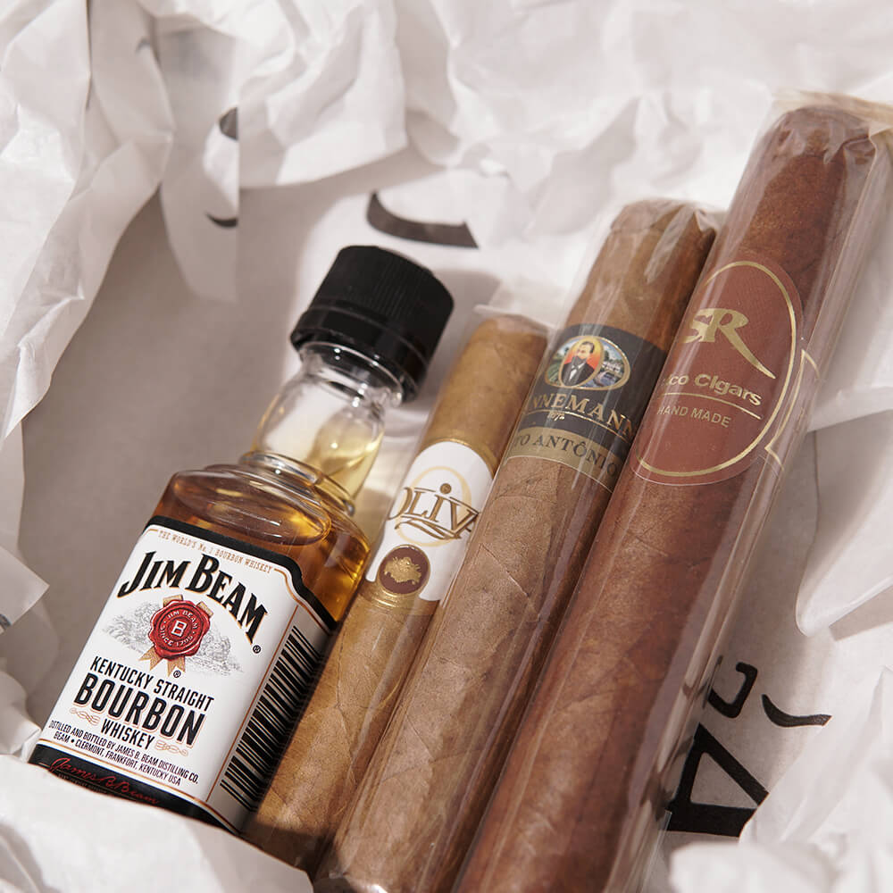 Kit Charutos + Jim Beam White Label 50ml