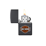 Isqueiro Zippo Harley Davidson Black Matte Logo (218HD H252)