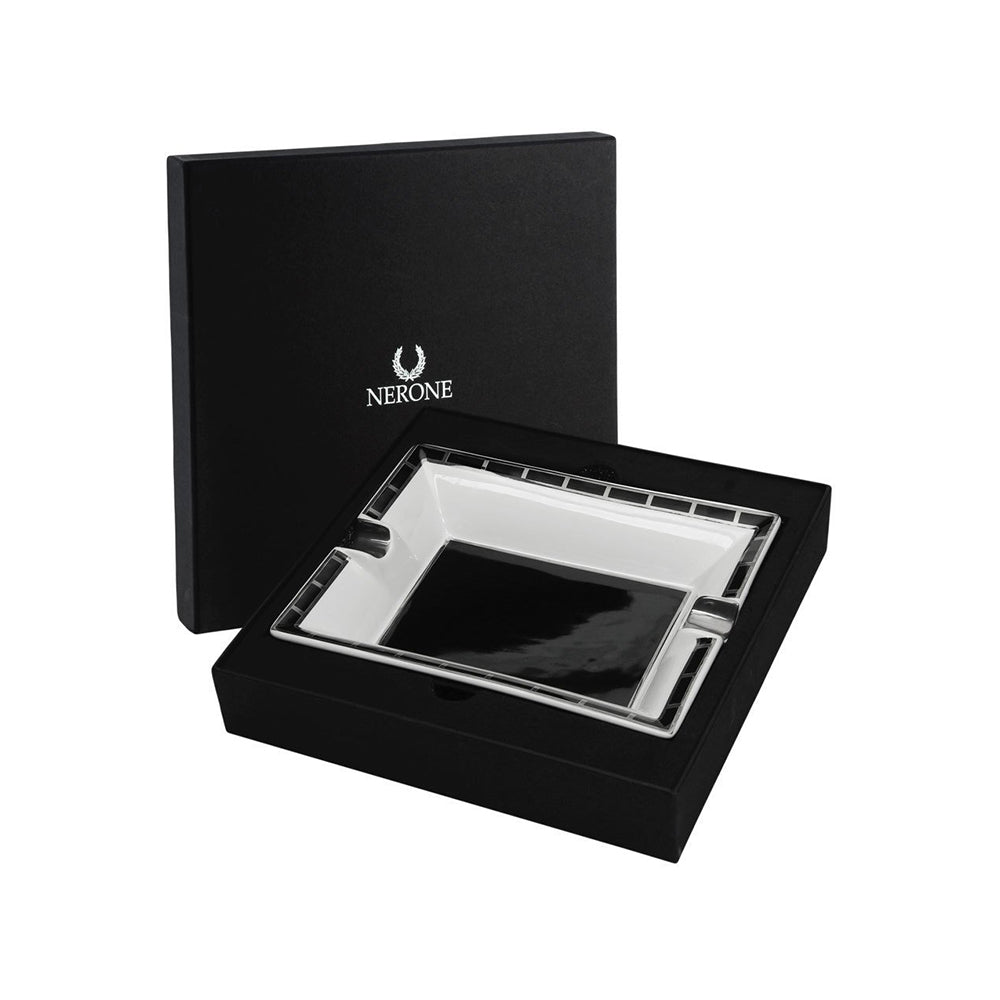 Cinzeiro p/ Charuto Nerone Square Cerâmica