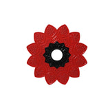 Prato Ebs Lotus Médio Vermelho c/ Preto