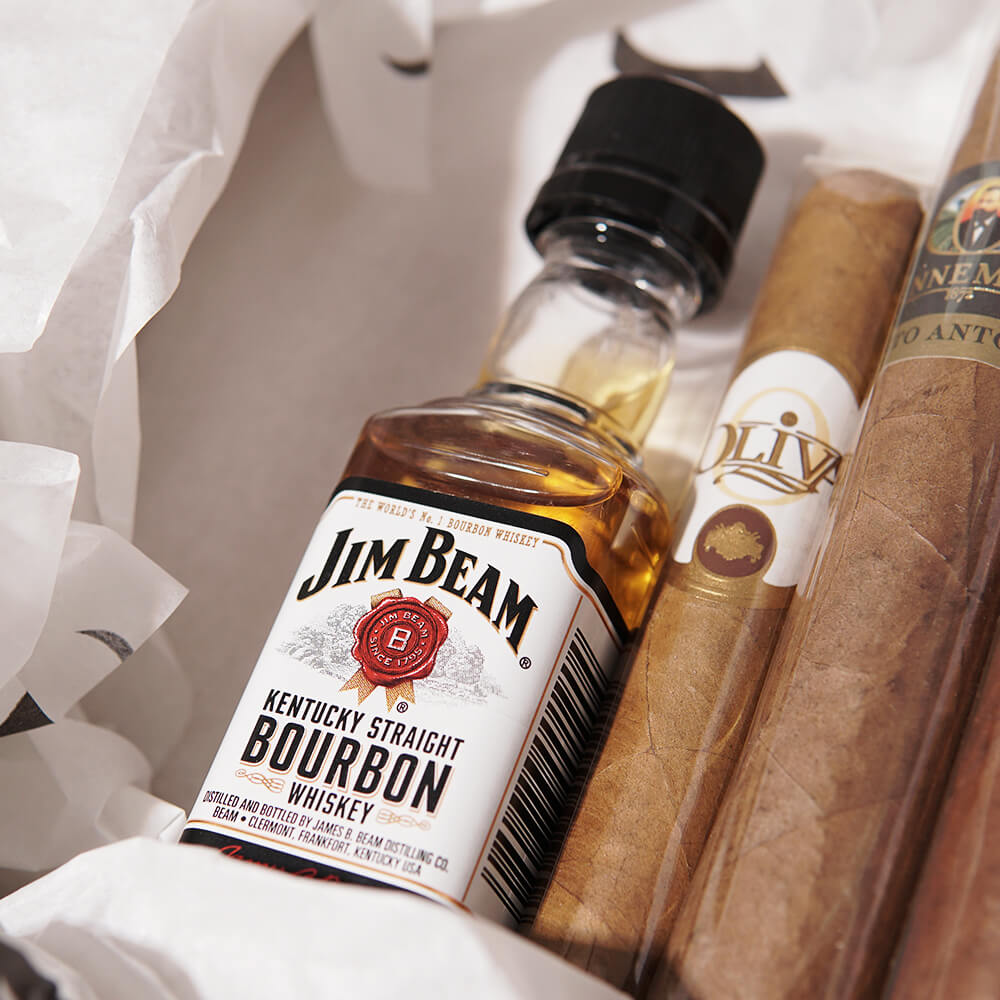 Kit Charutos + Jim Beam White Label 50ml