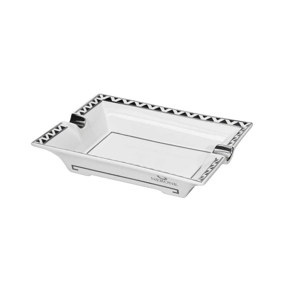 Cinzeiro p/ Charuto Nerone Chevron Cerâmica