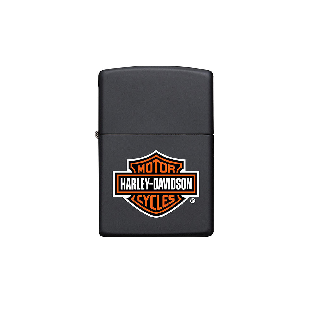 Isqueiro Zippo Harley Davidson Black Matte Logo (218HD H252)
