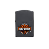 Isqueiro Zippo Harley Davidson Black Matte Logo (218HD H252)