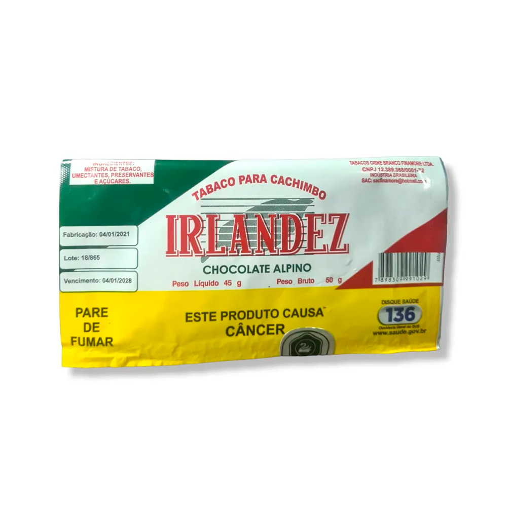 Tabaco para Cachimbo Irlandez Chocolate Alpino