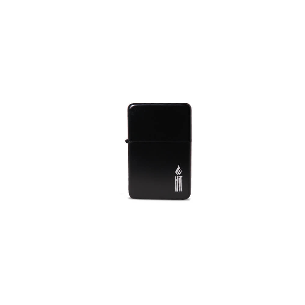 Maçarico HIT Metal Estilo Zippo Duas Chamas Preto