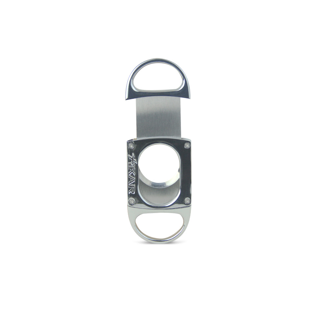 Cortador De Charuto Xikar M8 Lâmina Dupla Metal Silver