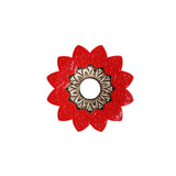 Prato Ebs Lotus Médio Vermelho c/ Dourado