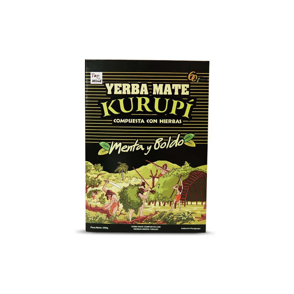 Erva Mate Kurupí Menta y Boldo 500g