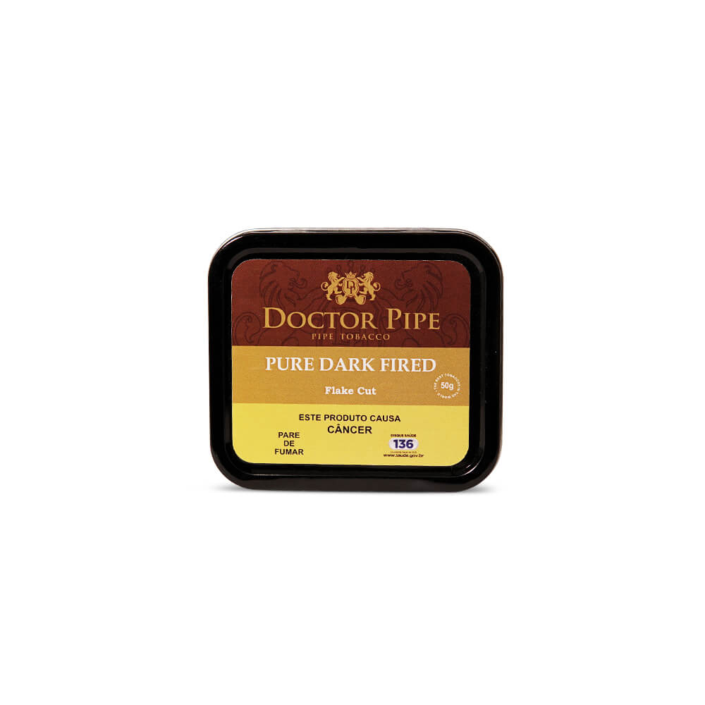 Tabaco Para Cachimbo Doctor Pipe 50g Pure Dark Fired Flake