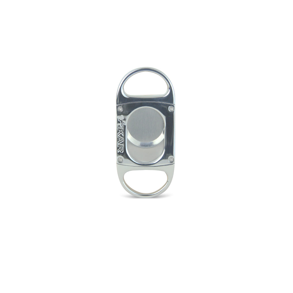 Cortador De Charuto Xikar M8 Lâmina Dupla Metal Silver