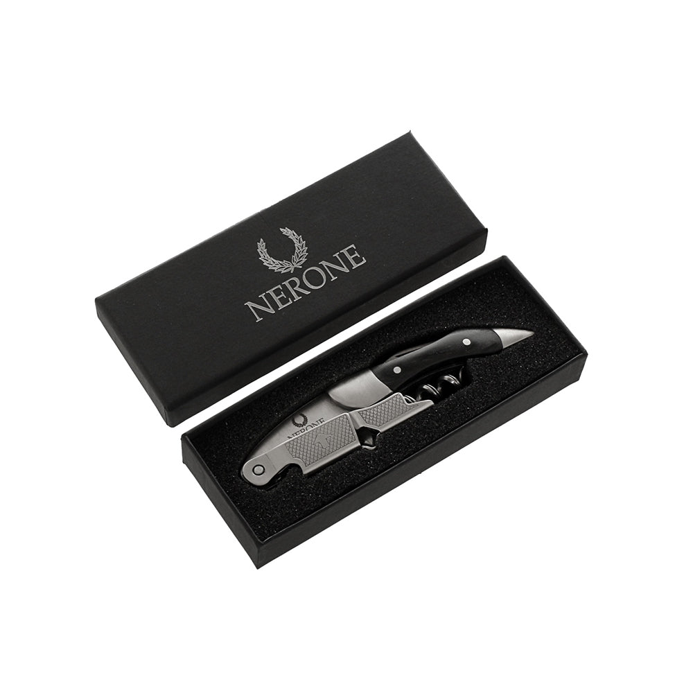 Abridor Saca-Rolhas Nerone Sommelier Pro Inox/Blackwood