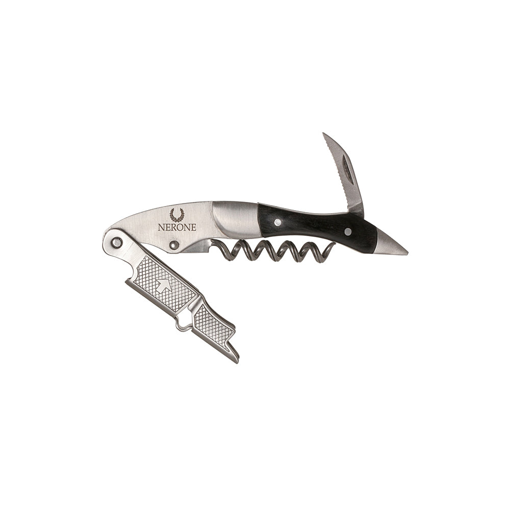 Abridor Saca-Rolhas Nerone Sommelier Pro Inox/Blackwood