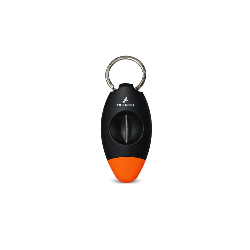 Cortador de Charutos Colibri Firebird Viper (V-Cut) Preto + Laranja
