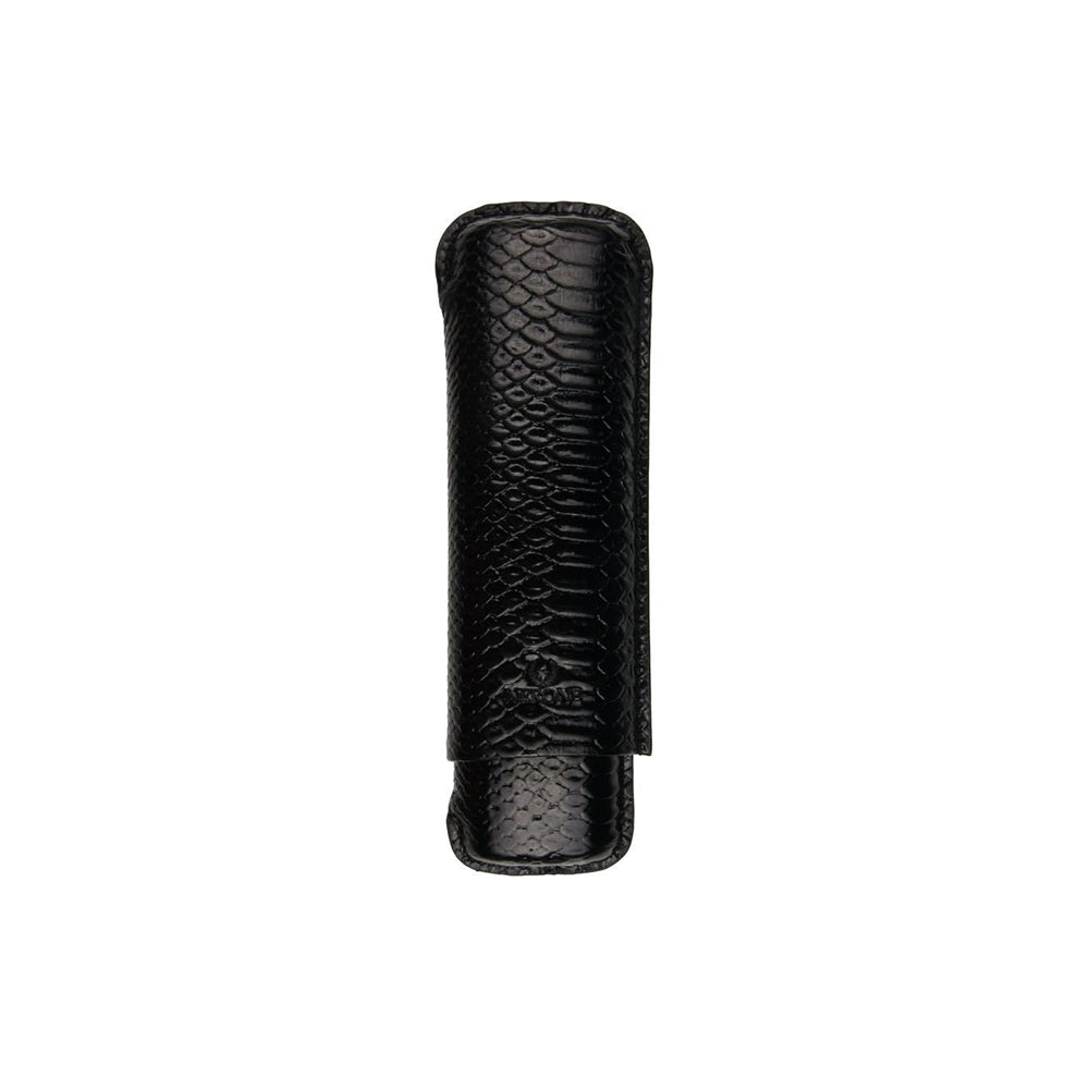 Charuteira De Couro Nerone Snake Black p/ 2 Charutos