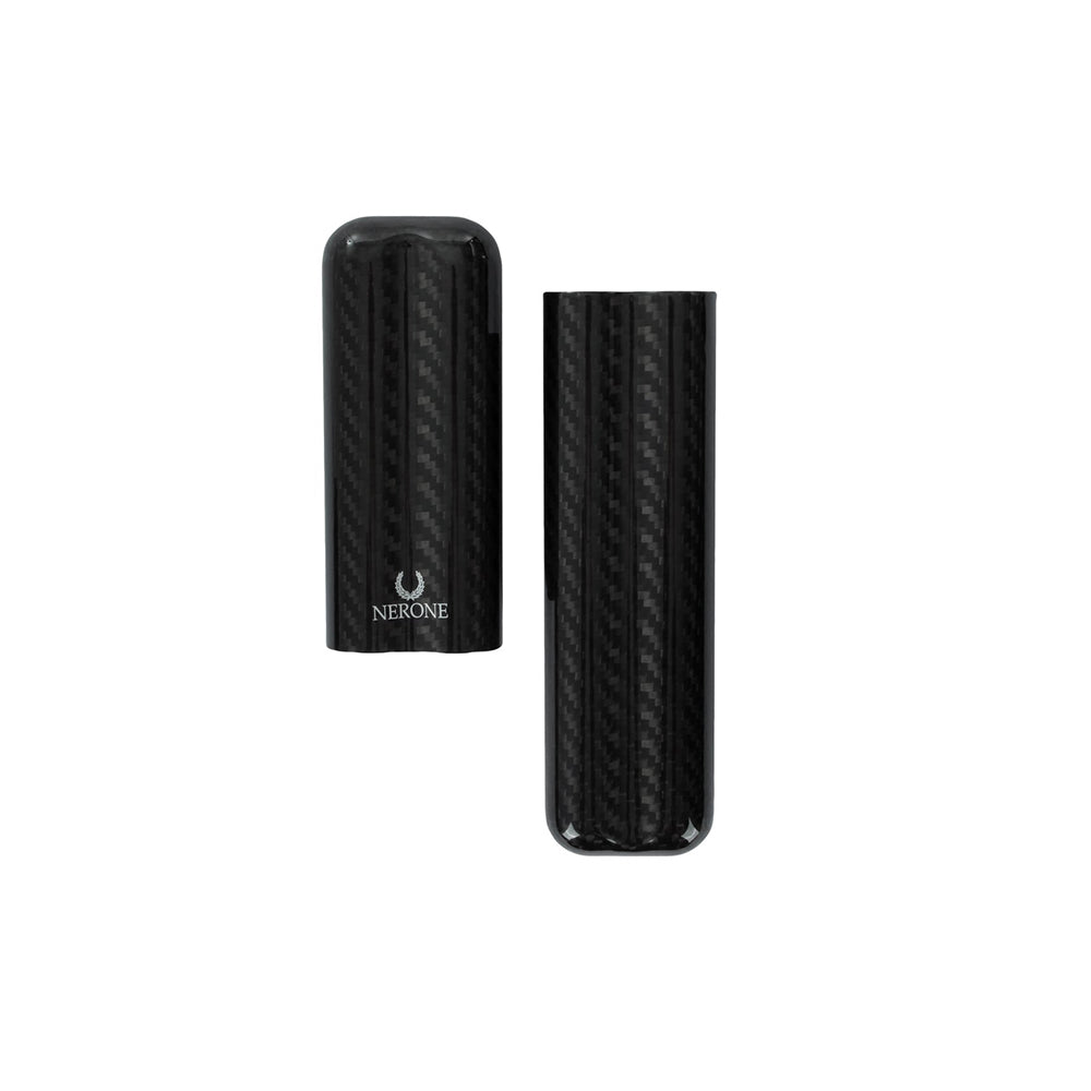 Charuteira Nerone Fibra de Carbono p/ 2 Charutos