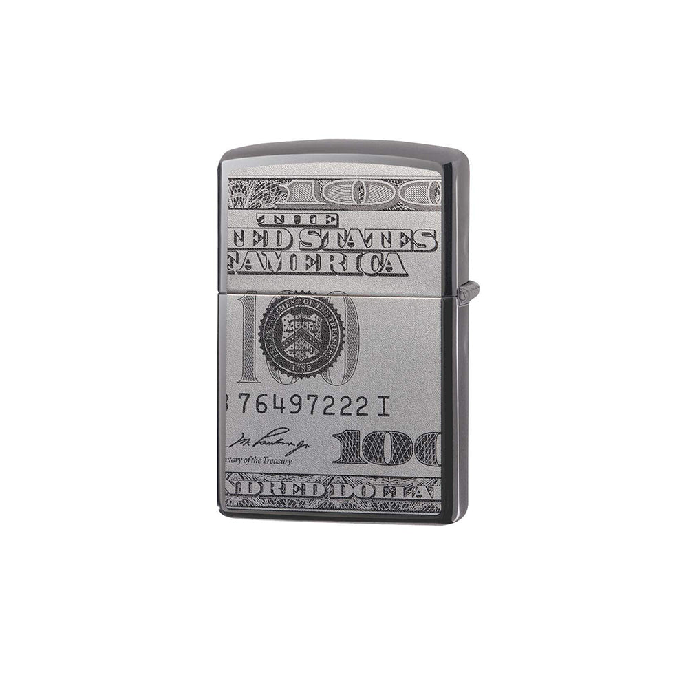 Isqueiro Zippo Black Ice Currency Design (49025)