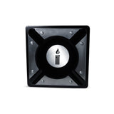 Cinzeiro p/ Charuto Hit Madeira e Metal HIT-CI-025 (Preto e Prata)