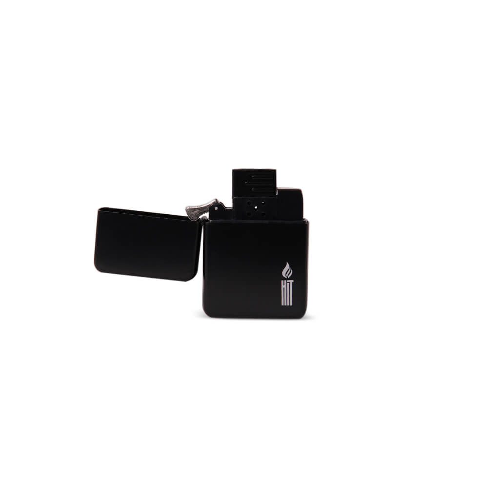 Maçarico HIT Metal Estilo Zippo Duas Chamas Preto